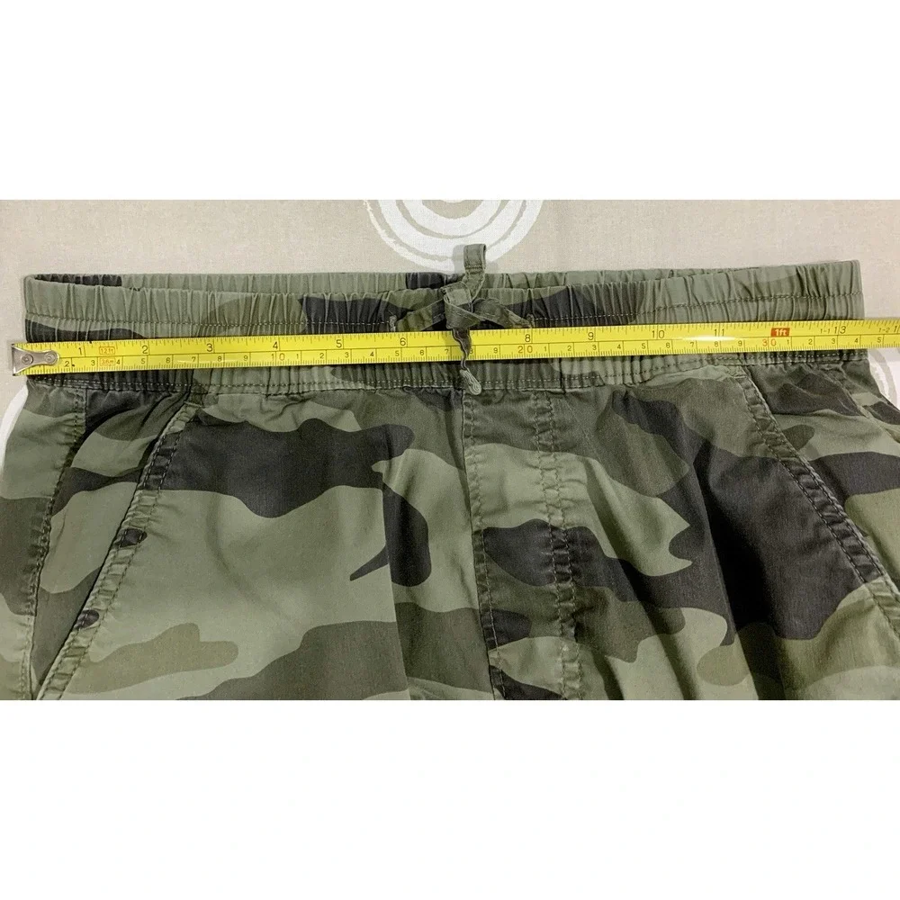 Abercrombie Kids Green Camo Cargo Jogger Pants Stretch Waist‎ Youth 15/16